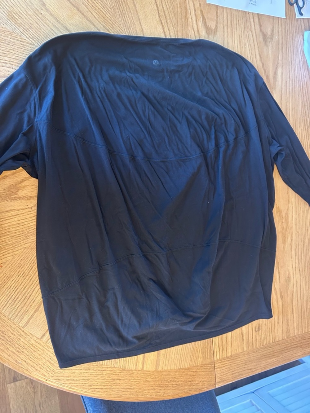 lululemon athletica Black Long Sleeve Top - Relaxed Fit